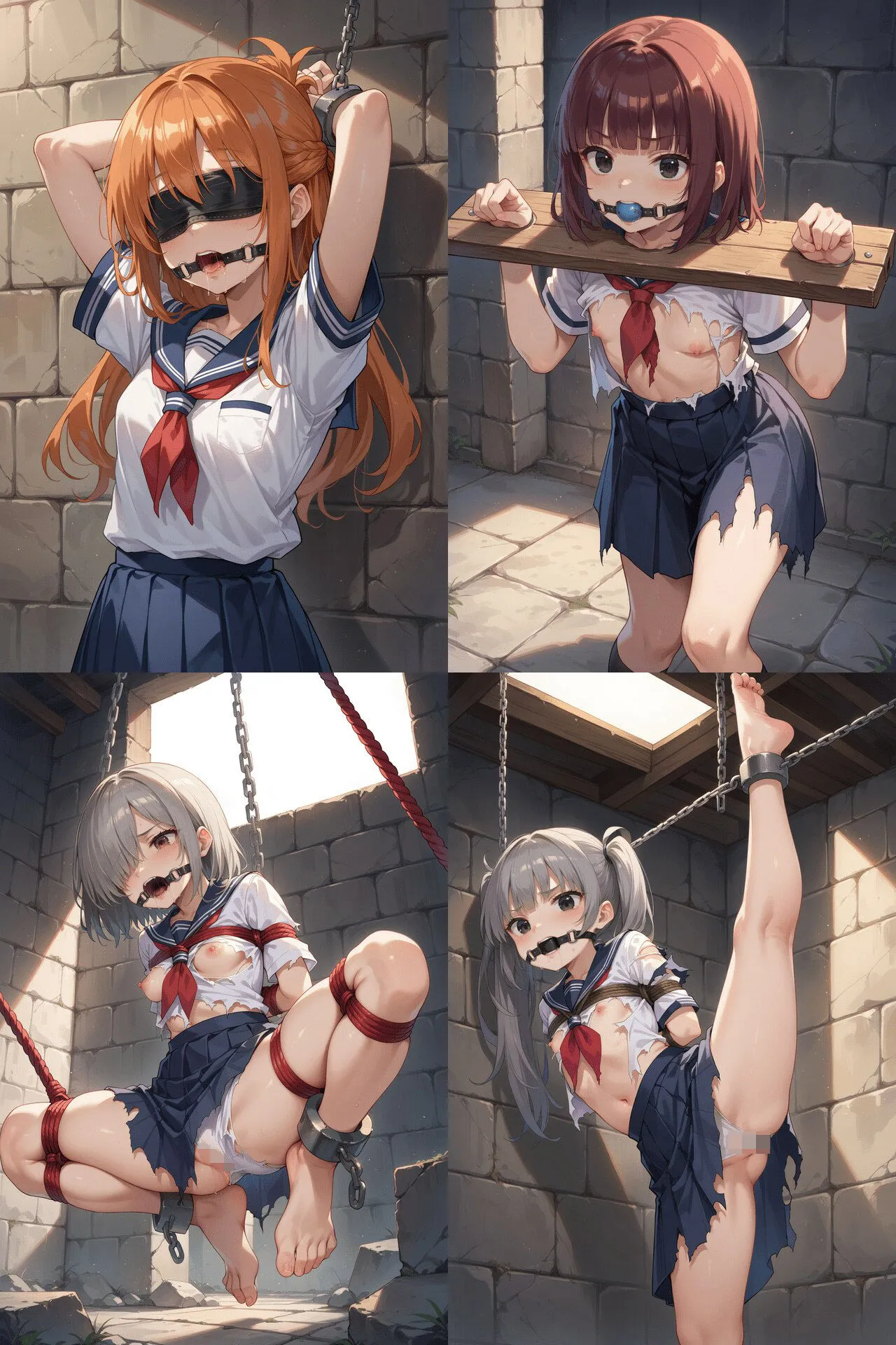 中年オヤジ制服娘わからせ拘束ファック