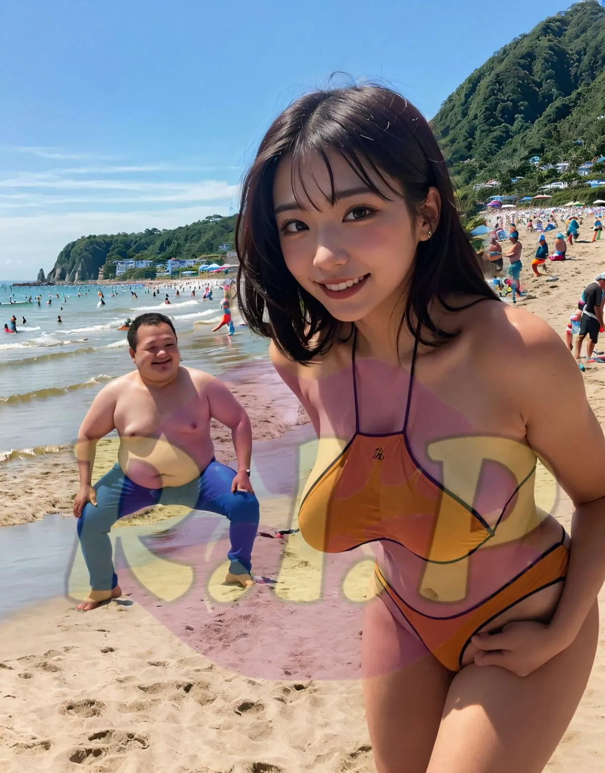 過激水着集 in beach