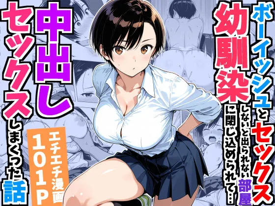 ボーイッシュ幼馴染と「セックスしないと出られない部屋」に閉じ込められて…中出しセックスしまくった話