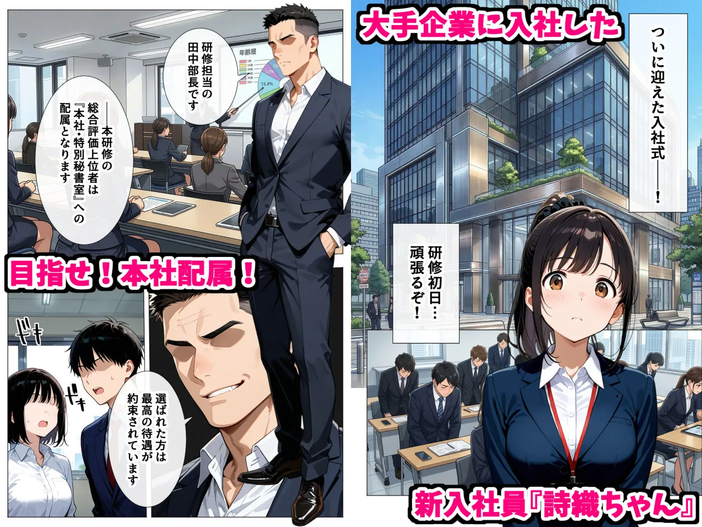 セックスはビジネスマナー!?新入社員を生ハメ中出し研修〜オフィスではセックスが新しい挨拶と評価基準になりました〜