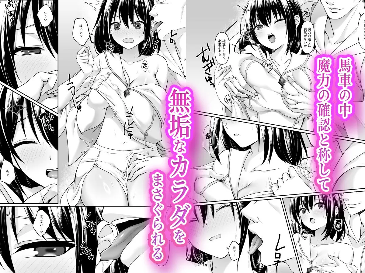 何も知らない黒髪聖女が悪徳司教にねっとり処女検査をされる話