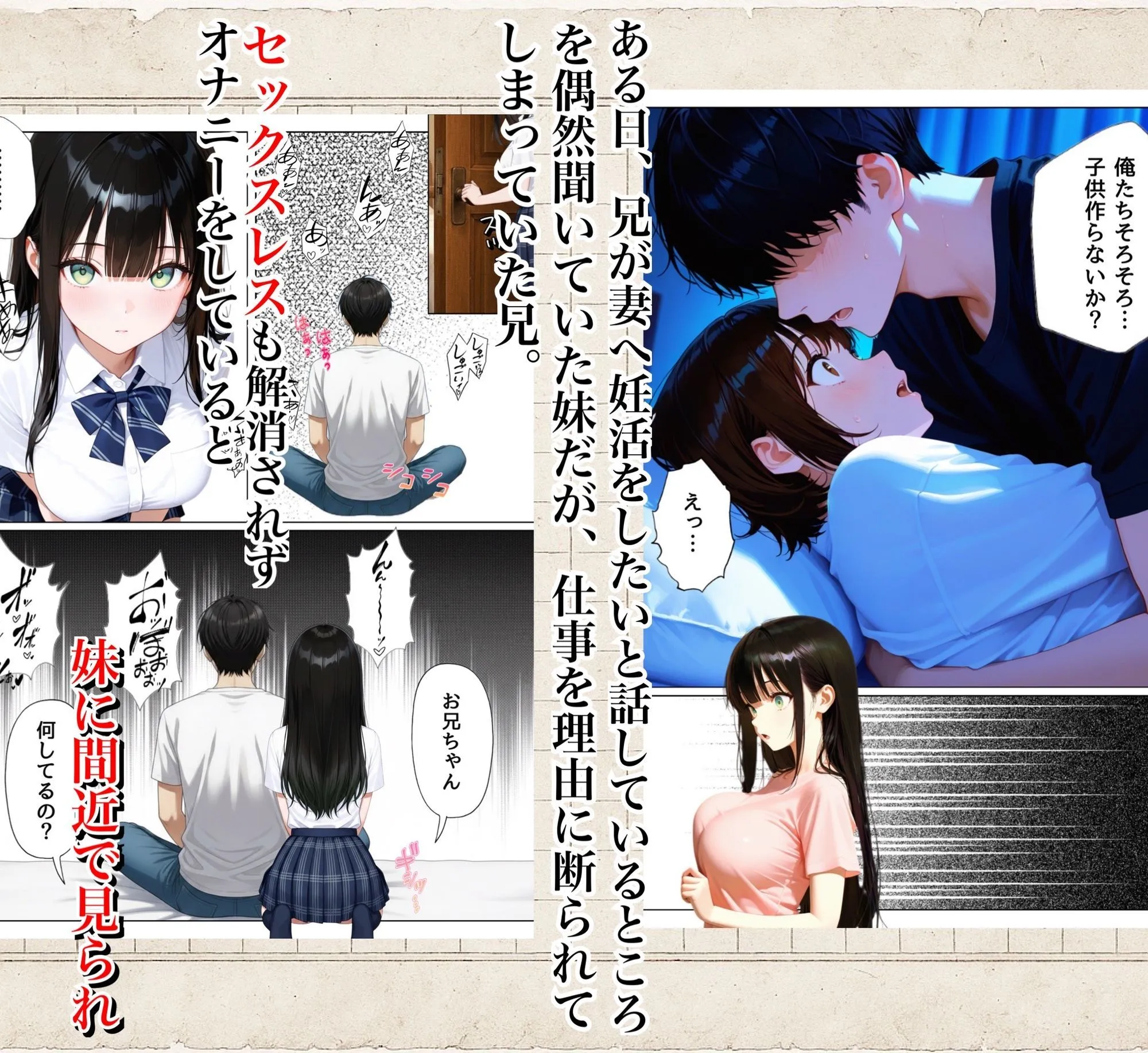 俺を好きすぎる妹がベロキス中出し懇願してくるので精液まみれにして孕ませてしまった話